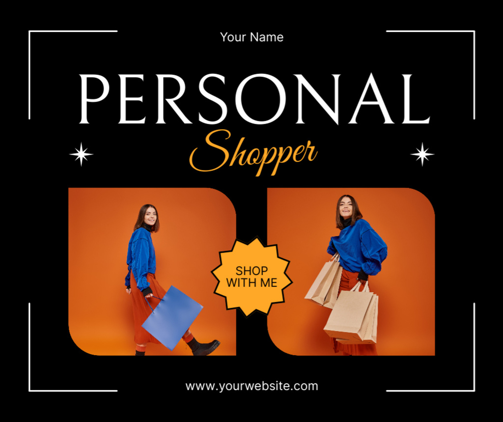 Plantilla de diseño de Personal Styling and Fashion Shopping Assistance Facebook 
