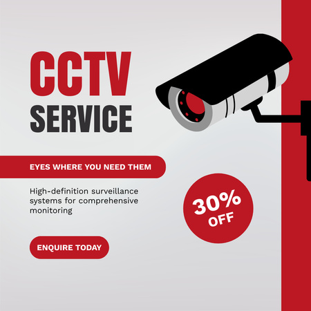 Venda de dispositivos CCTV Instagram Modelo de Design