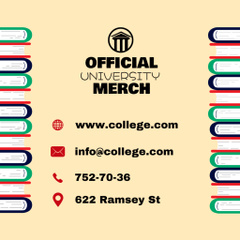 University Official Merchandise Advertisement