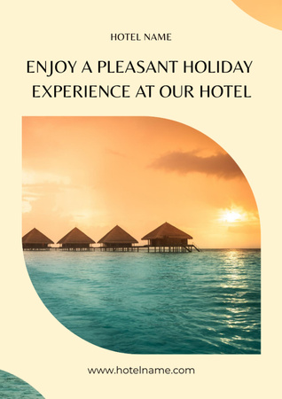 Luxury Hotel Ad Newsletter Design Template