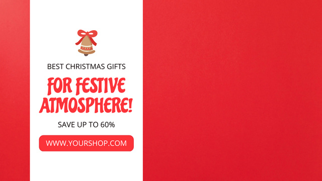 Festive Christmas Atmosphere with Bright Gifts Full HD video Πρότυπο σχεδίασης