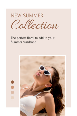 Summer Swimsuits Offers in Neutral Beige Shades Pinterest Design Template