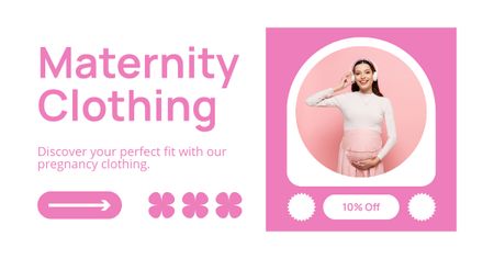Perfect Maternity Clothes at Discount Facebook AD Design Template