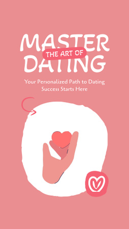 Designvorlage Angebot von Dating Master für Instagram Video Story