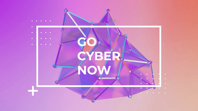 Cyber Monday Sale Digital Shape in Purple Full HD video – шаблон для дизайна
