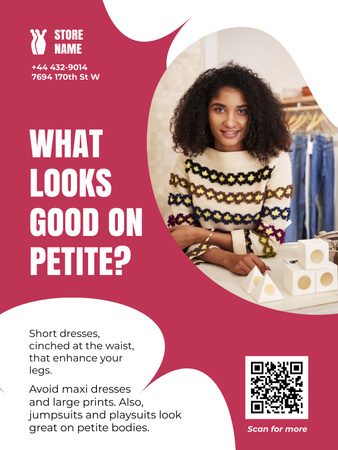 Platilla de diseño Fashion Blog about Petite Clothing Poster US