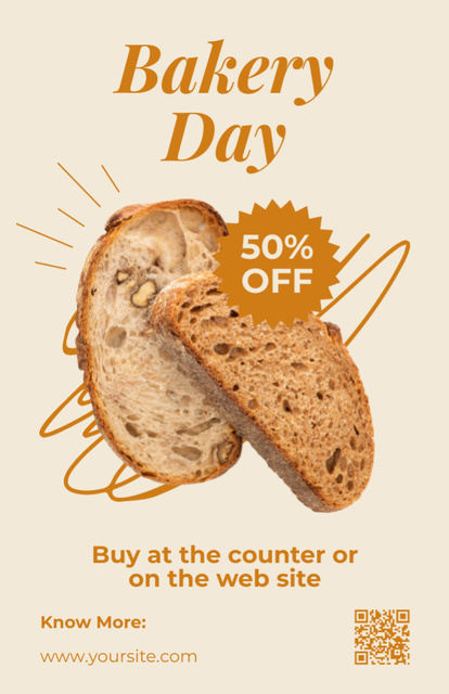 Sale Offer from Bakery Recipe Cardデザインテンプレート
