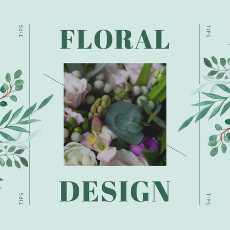 Plantilla de diseño de Floral businesses Animated Post 