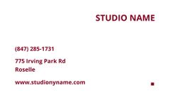 Photo Studio Contacts Information
