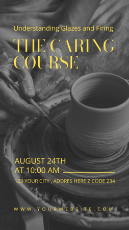 Pottery Class Promotion Instagram Story Design Template