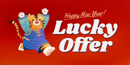 Template di design Chinese New Year Sale Announcement Twitter