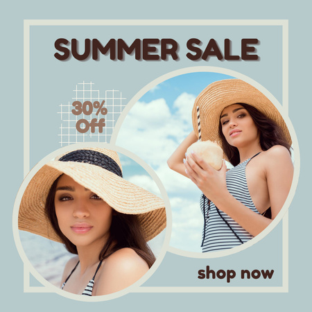 Advertising New Summer Collection Instagram Design Template