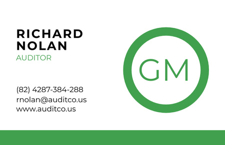 Auditor Services Offer Business Card 85x55mm Design Template