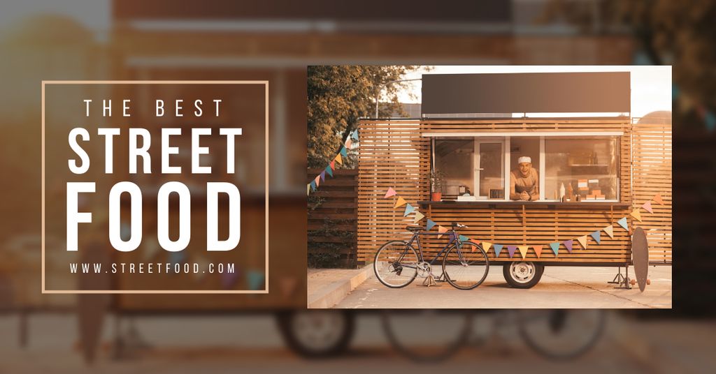 Designvorlage Best Street Food Ad für Facebook AD