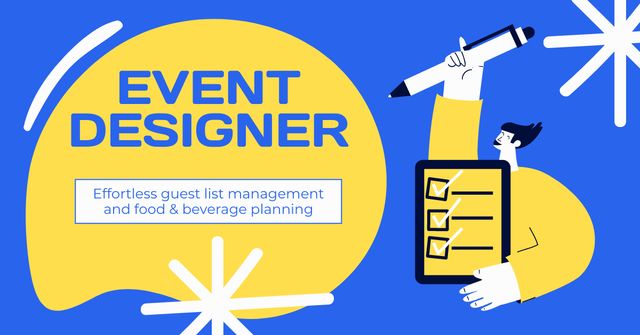 Event Design for Guests Facebook AD Modelo de Design