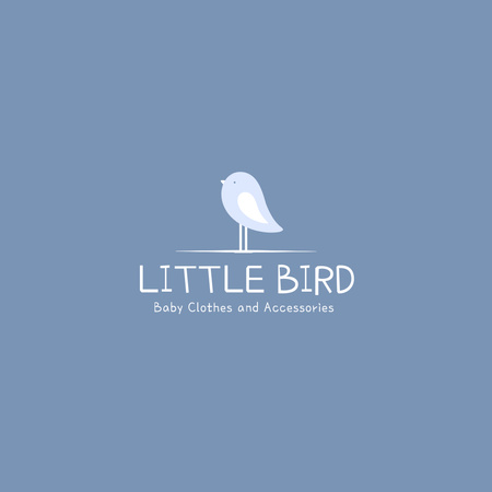 Baby Clothes and Accessories Shop Logo 1080x1080px Πρότυπο σχεδίασης