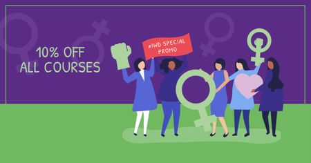 Women's Day Special Offer Facebook AD Design Template
