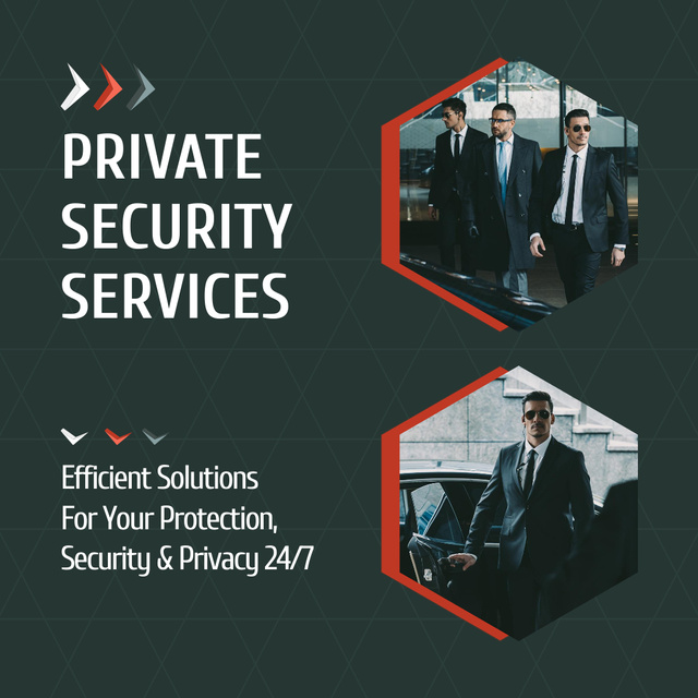 Efficient Private Security Instagram – шаблон для дизайну