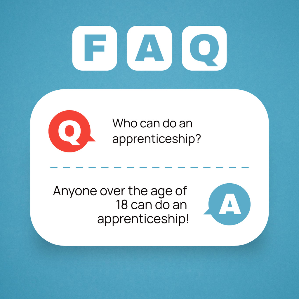 Question about Apprenticeship Instagram Modelo de Design