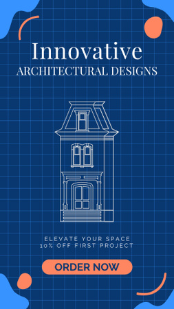 Projetos e serviços arquitetônicos acessíveis Instagram Video Story Modelo de Design