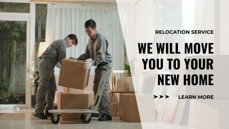 Highly Professional Relocation And Delivery Service Full HD video Modelo de Design