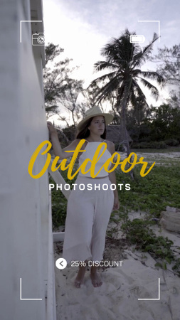 Designvorlage Hochprofessionelles Outdoor-Fotoshooting-Angebot für TikTok Video