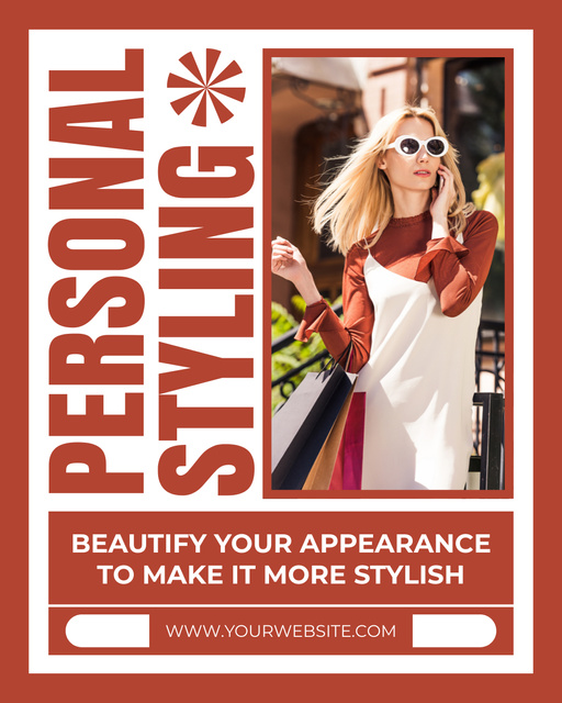Personal Stylist to Make You Beautiful Instagram Post Verticalデザインテンプレート