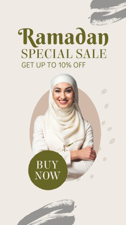 Ramadan Special Sale for Women's Clothing Instagram Story Design Template