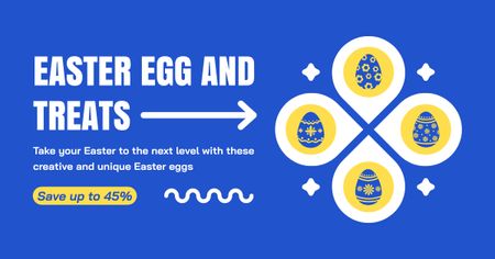 Easter Eggs and Treats Offer Facebook AD Design Template
