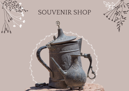 Souvenir Shop Ad Postcard – шаблон для дизайну