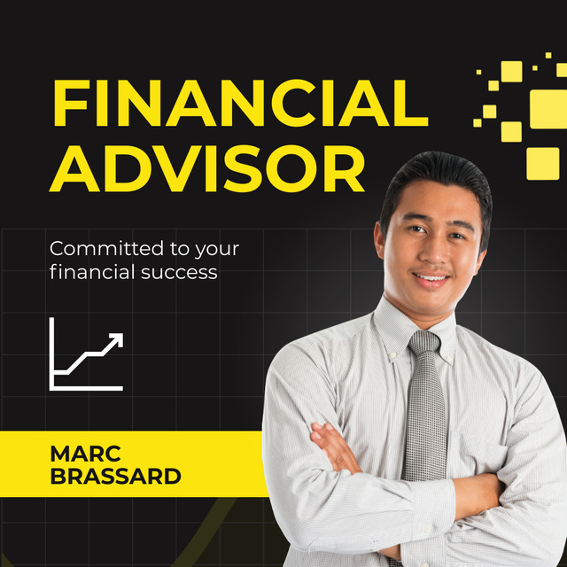 Financial Advisor Service With Discount On Trading Platform Animated Post Šablona návrhu