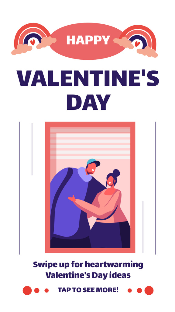 Valentine's Day Celebration Ideas Instagram Story Šablona návrhu