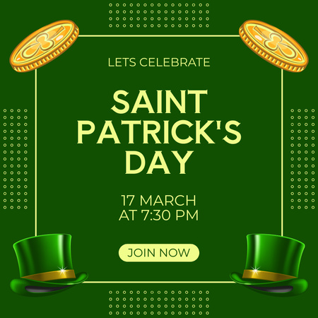Platilla de diseño St. Patrick's Day Celebration Ad Instagram