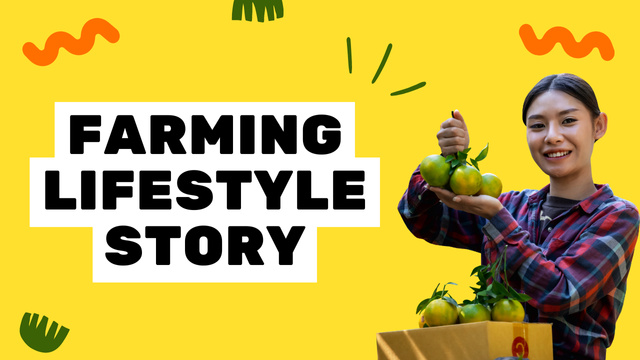 Farming Business Stories Youtube Thumbnail Modelo de Design