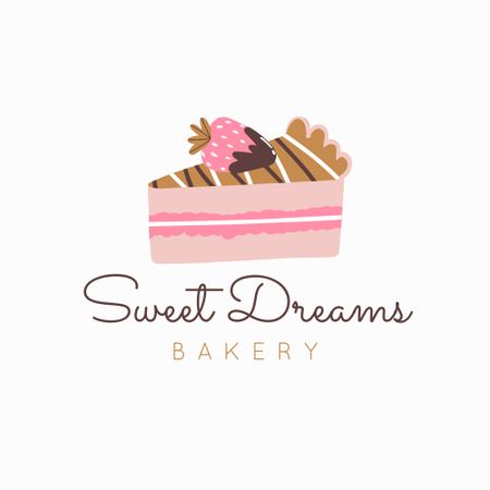 Bakery Ad with Yummy Cake Logo – шаблон для дизайну