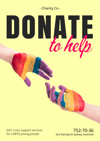 Ontwerpsjabloon van Poster van LGBT Support Motivation