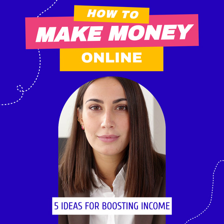 Platilla de diseño Helpful Set Of Ideas For Increasing Income Online Animated Post