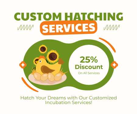 Custom Hatching Services Facebook Design Template