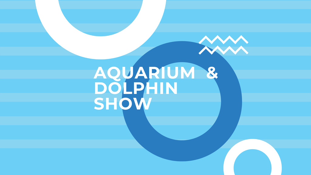 Aquarium & Dolphin show Youtube – шаблон для дизайну