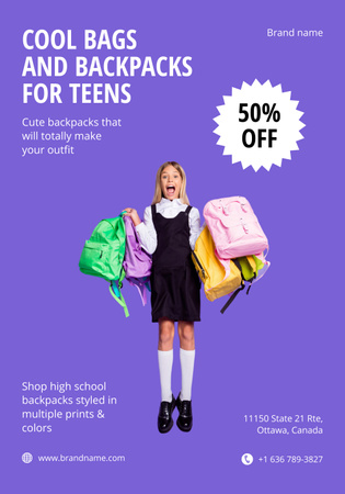 Attractive Back to School Special Offer Poster 28x40in Πρότυπο σχεδίασης