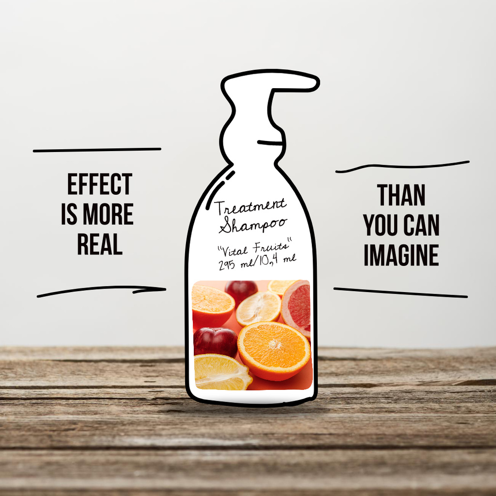 Treatment Shampoo Offer with Citruses Instagram – шаблон для дизайна