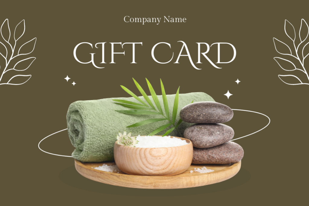 Spa Treatment Promotion Gift Certificateデザインテンプレート