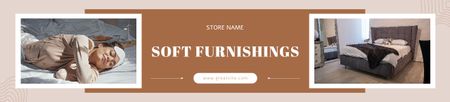 Platilla de diseño Soft Furniture for Relaxing at Home Ebay Store Billboard