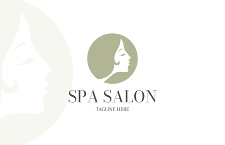 SPA Salon Services Ad Business Card 85x55mm Design Template