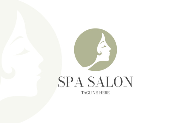 SPA Salon Services Ad Business Card 85x55mmデザインテンプレート