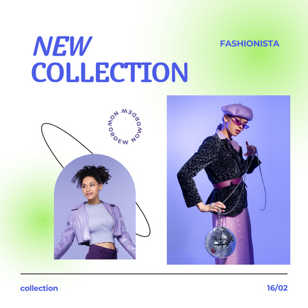 New Collection of Fashion for Women Instagram tervezősablon