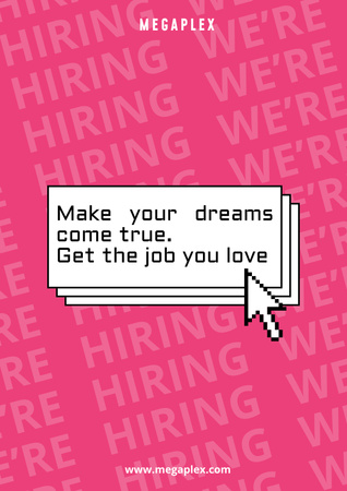 Plantilla de diseño de Get a Job poster Poster 