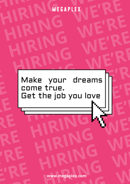 Get a Job poster Poster Tasarım Şablonu