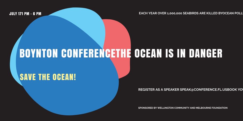 Ecology Conference Invitation in Colorful Frame Image tervezősablon