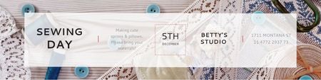 День шитья в Ателье Twitter – шаблон для дизайна